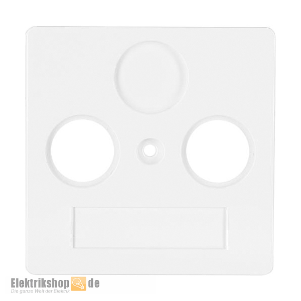 K55 BBwhite Zentralscheibe Antenne 2-Loch reinweiß V552531/04 EGB