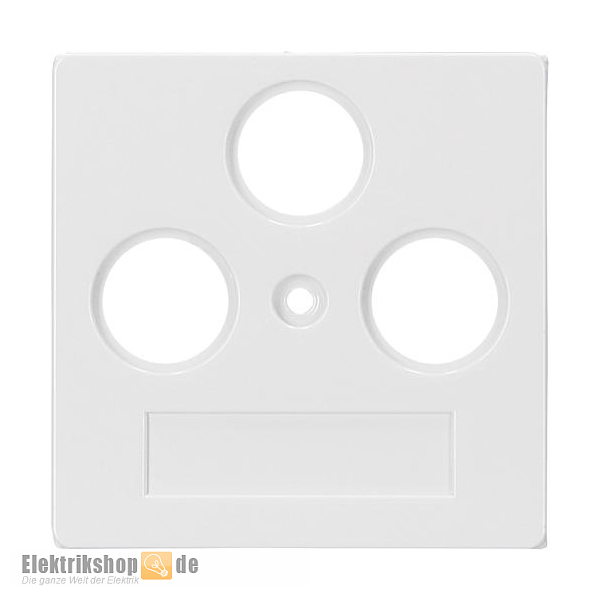 K55 BBwhite Zentralscheibe Antenne 3-Loch reinweiß V551743/04 EGB