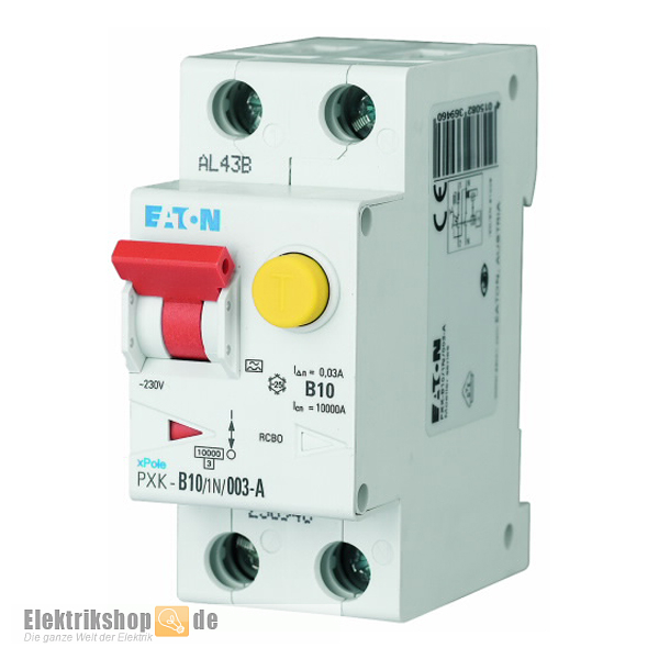 FI/LS-Kombischalter B10 30mA PXK-B10/1N/003-A Eaton