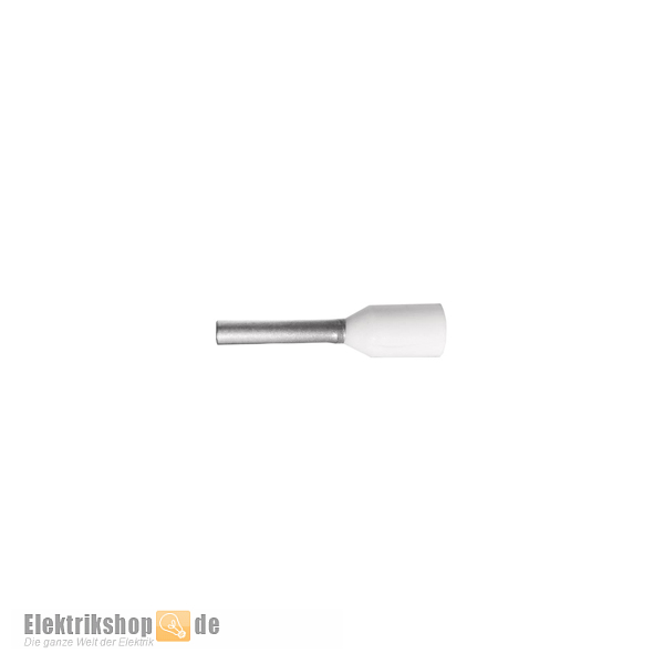 100 Stk. Isolierte Aderendhülsen 0,5/8 weiß 2250-30-0041 RED