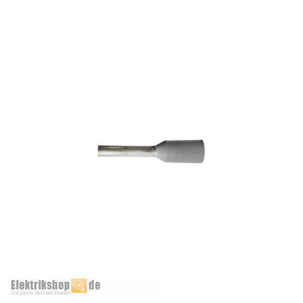 100 Stk. Isolierte Aderendhülsen 0,75/8 grau 2250-30-0042 RED