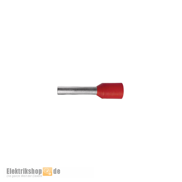 100 Stk. Isolierte Aderendhülsen 1/8 rot 2250-30-0004 RED