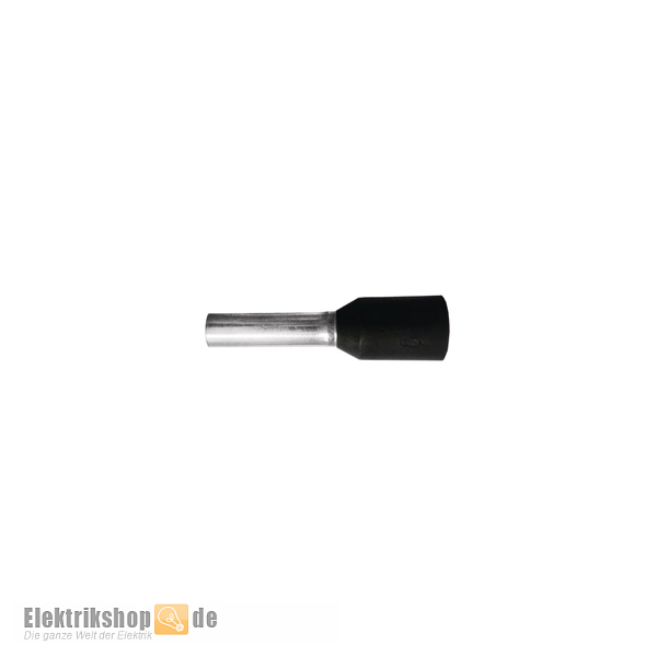100 Stk. Isolierte Aderendhülsen 1,5/8 schwarz 2250-30-0044 RED