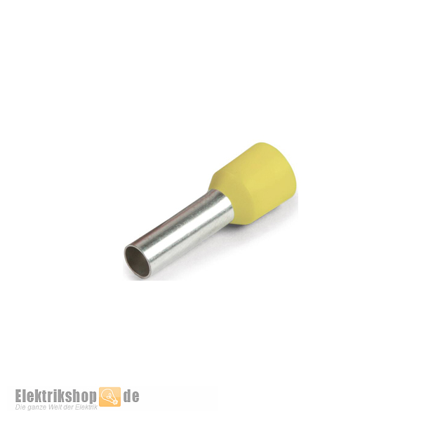 100 Stk. Isolierte Aderendhülsen 6/12 gelb 2250-30-0052 RED