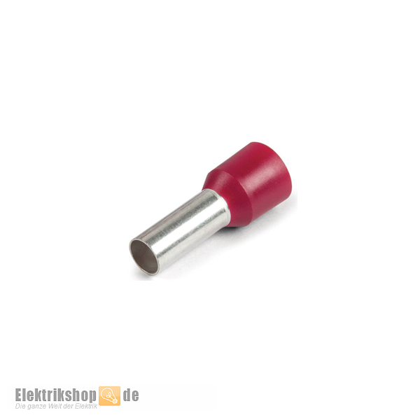50 Stk. Isolierte Aderendhülsen 10/12 rot 2250-30-0053 RED