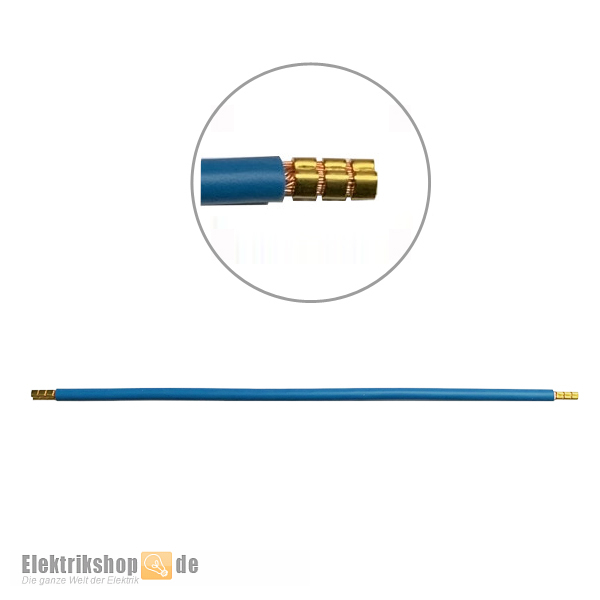 Verdrahtungsleitung 10 mm² blau 260 mm 2xAE EB2889B FTG