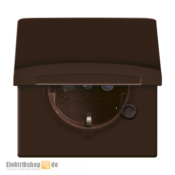 Steckdose m. erh. BS Allwetter 44 braun 20EUGKB-31-101 Busch Jaeger