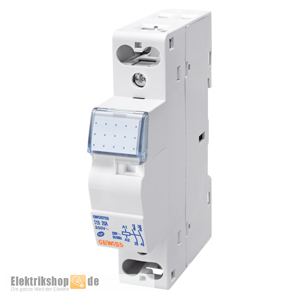 Installationsschütz 20A Energy 230V 2S GWD6703 Gewiss