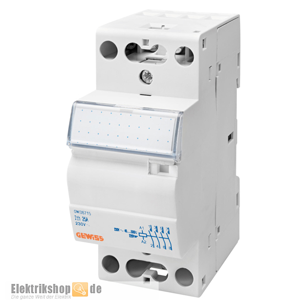 Installationsschütz 25A Energy 230V 4S GWD6715 Gewiss