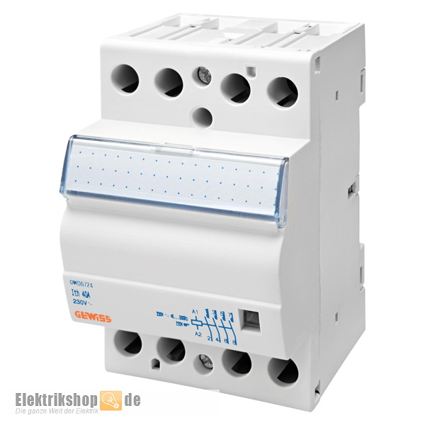 Installationsschütz 40A Energy 230V 4S GWD6724 Gewiss