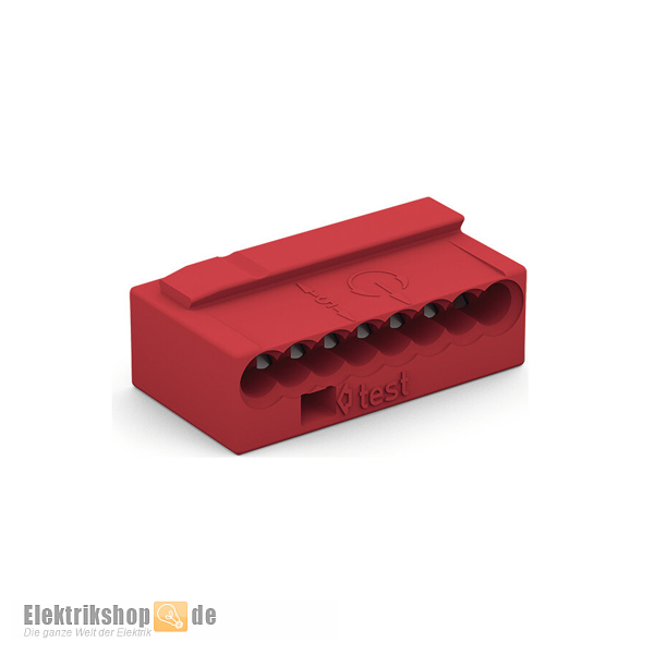 MICRO-Verbindungsdosenklemme 8-Leiter rot 243-808 WAGO