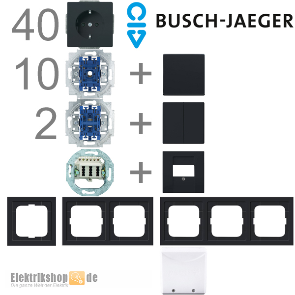 1-Familienhaus Paket Future Linear anthrazit Busch Jaeger