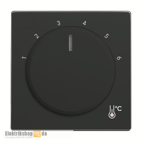 Future Linear Zentralscheibe Raumtemperaturregler anthrazit 1794R-81 Busch-Jaeger