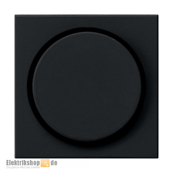 Abdeckung mit Knopf für Dimmer System 55 schwarz matt 0650005 Gira