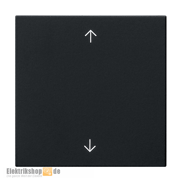 Bedienaufsatz Pfeilsymbol System 3000 schwarz matt 5361005 Gira