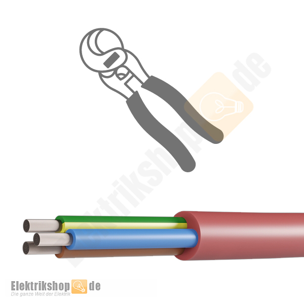 SIHF-J 3x1,5 mm² Silikon Schlauchleitung