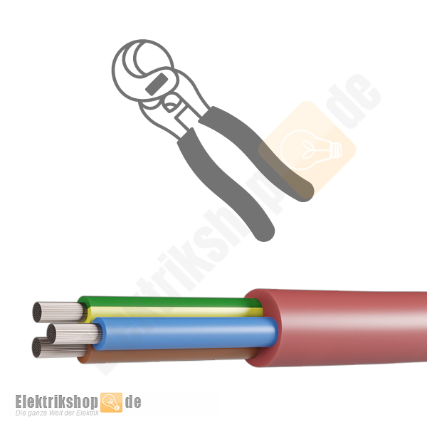 SIHF-J 3x2,5 mm² Silikon Schlauchleitung