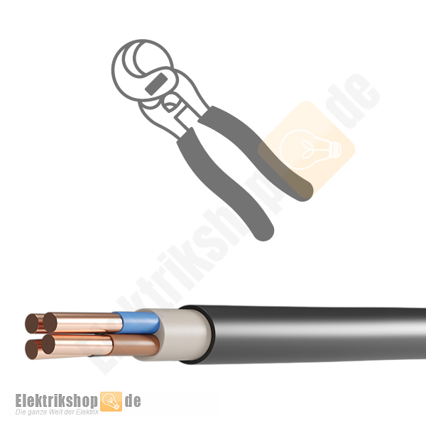 NYY-O 4x2,5 mm² Erdkabel ohne Schutzleiter