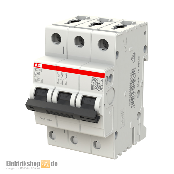 3B25 Sicherungsautomat 3P B 25A FLEXLINE SX203-B25 ABB