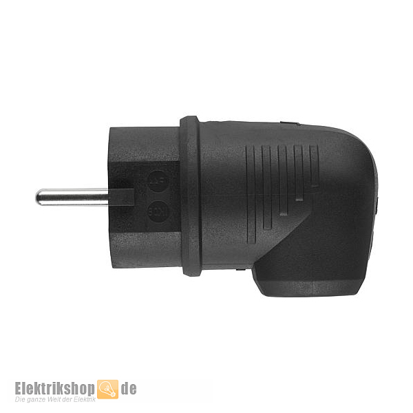 Gummi Winkelstecker schwarz IP44 Original 100000040 ABL