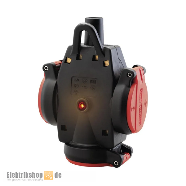 Vollgummi Hängekupplung 3fach IP54 Professional rot 1173543 ABL