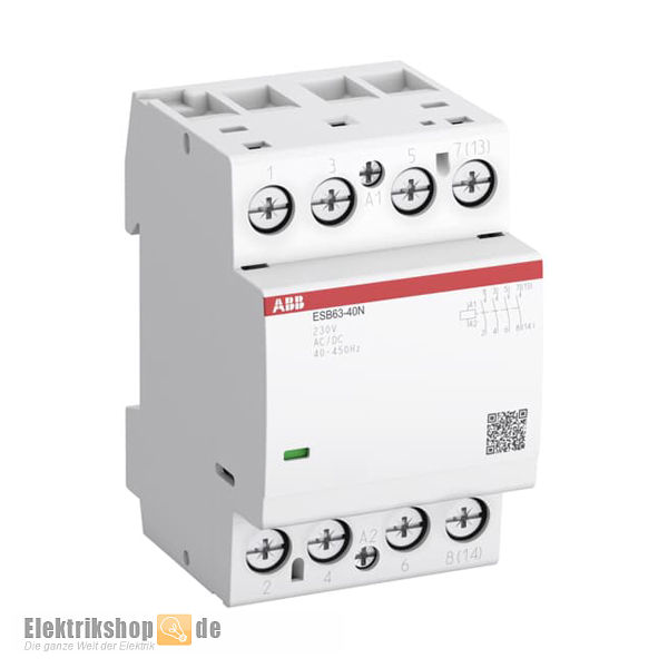 Installationsschütz 63A 4S 230V AC/DC 3TE ESB63-40N-06 ABB