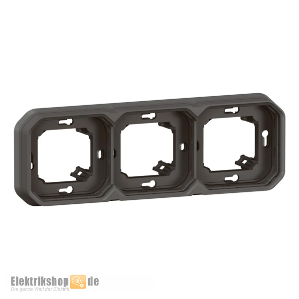 3-fach FR-Unterputz Tragring Plexo New FRAP anthrazit 069608L Legrand