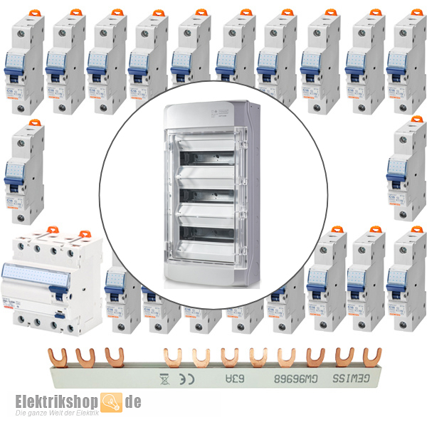 FR-Verteiler Set 3-reihig F-tronic / Gewiss