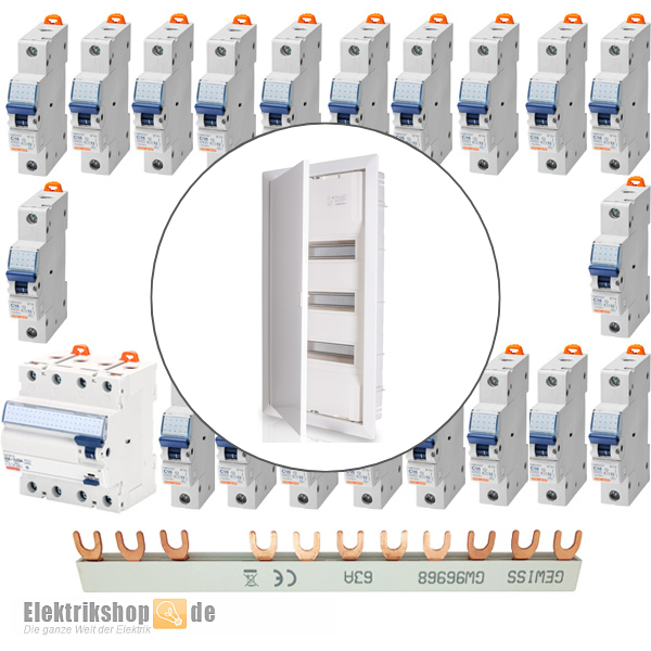 UP-Verteiler Set 3-reihig F-tronic / Gewiss