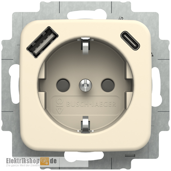 Busch Jaeger USB-Steckdose 20 EUCB2USBAC-212 Duro 20000 SI weiß