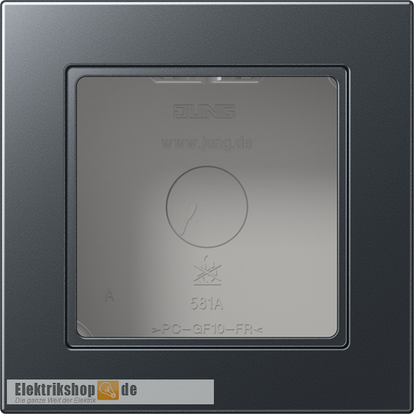 Aufputzgehäuse 1-fach mit Rahmen anthrazit matt A 5581 BF A ANM Jung