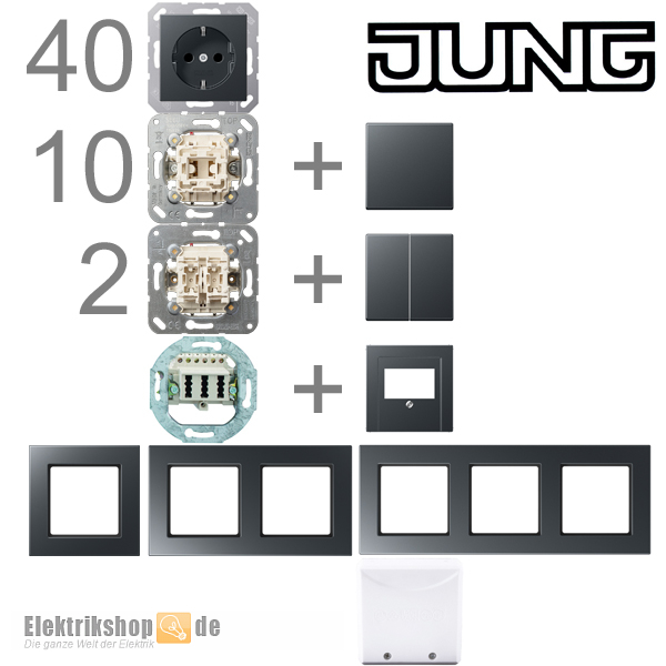 1-Familienhaus Paket anthrazit matt A 550 Jung
