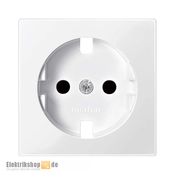 Ersatz-Abdeckung MEG2330-0319 für Steckdose m. BS System M polarweiß Merten
