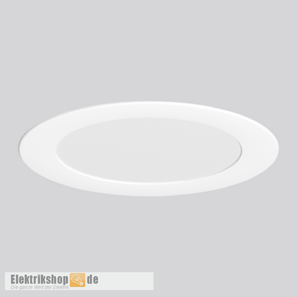 LED-Einbaudownlight weiß 9W 3000K TOLEDO FLAT round RZB