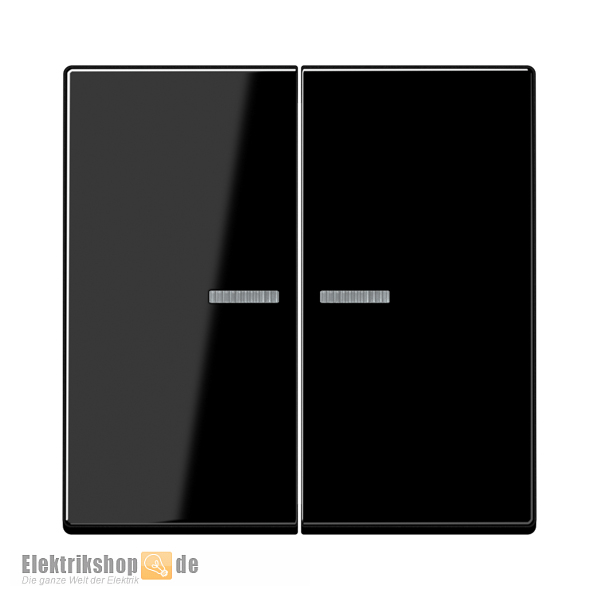 Wippe Serie beleuchtet schwarz glänzend A 595 KO5 SW Jung