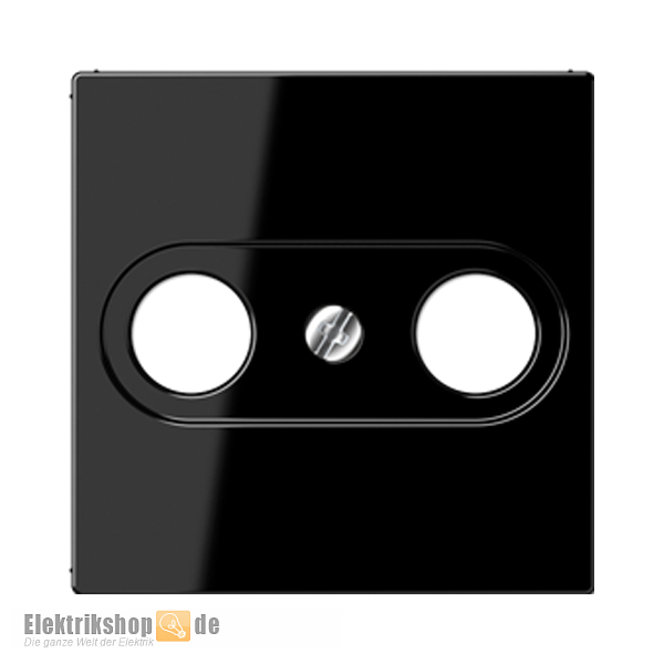 Abdeckung Antenne 2-Loch schwarz glänzend A 561 PLTV SW Jung