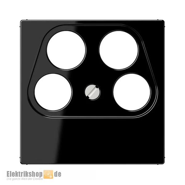 Abdeckung Antenne 4-Loch schwarz glänzend A 561-4 SAT2 SW Jung