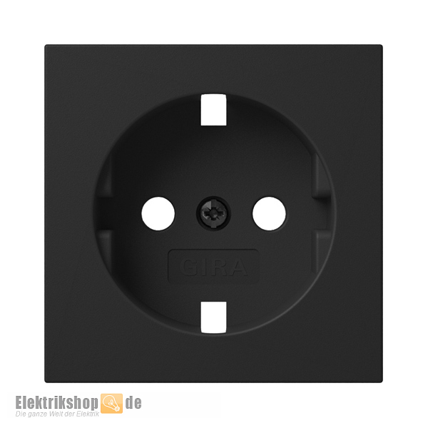 Ersatz-Abdeckung 4920005 für Steckdose System 55 schwarz matt Gira