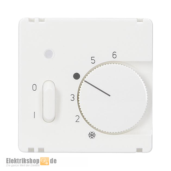 Meridian Abdeckung RT-Regler m. Schalter reinweiß EGB VIKO