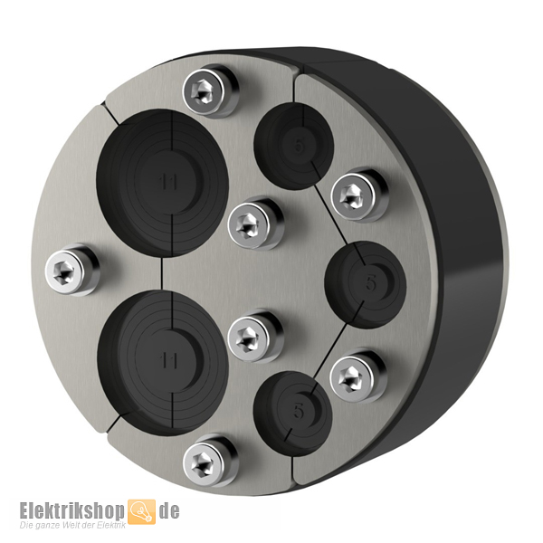 Ringraumdichtung 5 Kabel D=4-30mm HRD100 SG 2x8-30+3x4-16,5 Hauff-Technik