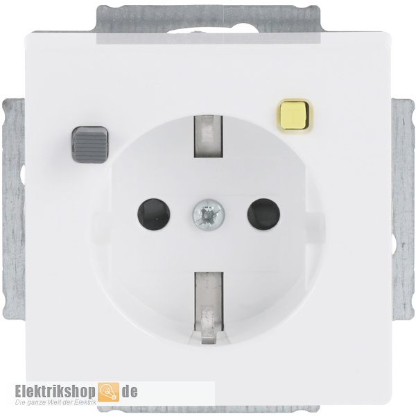 Future Linear Steckdose FI-SCHUKOMAT 3120 EUCB-84 studioweiß Busch-Jaeger