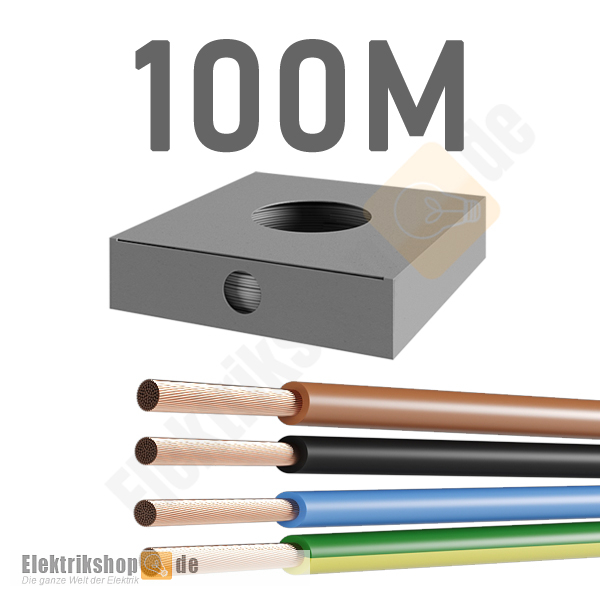 100m Ring H07V-K 1,5 PVC-Aderleitung flexibel