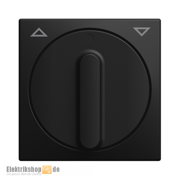 Balance SI Zentralscheibe Jalousie Drehgriff schwarz matt 2542 DR-915 Busch Jaeger