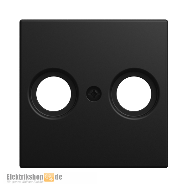 Balance SI Zentralscheibe Antenne 2-Loch schwarz matt 2531-915 Busch-Jaeger