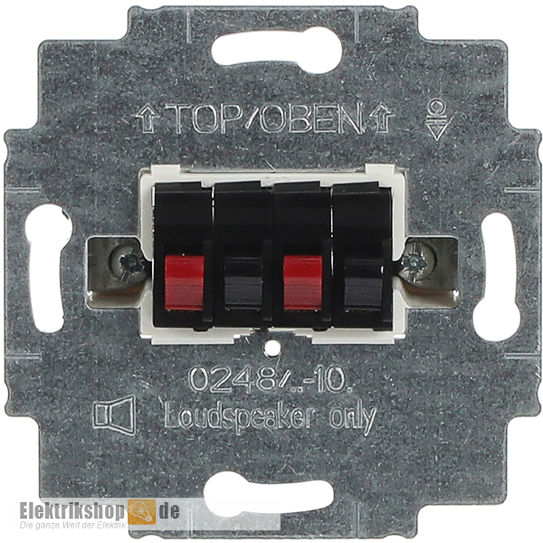 Lautsprecher-Steckdose 0248/05-101 schwarz Busch Jaeger