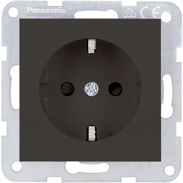 Karre Plus 55 Kombi-Steckdosen Einsatz mit KS anthrazit Panasonic