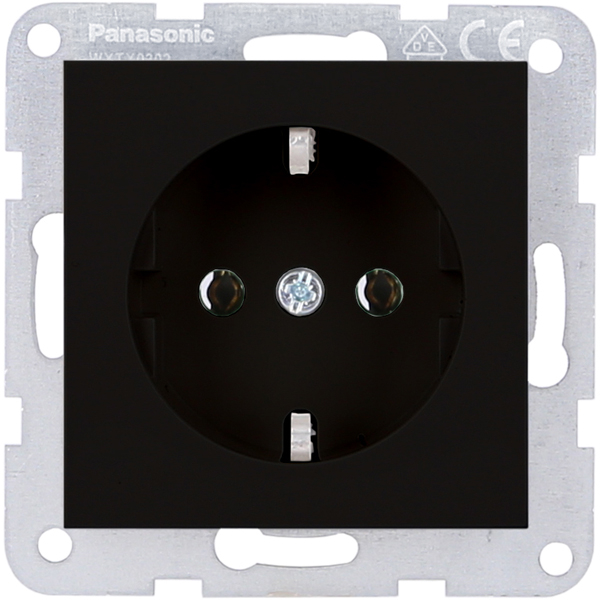 Karre Plus 55 Kombi-Steckdosen Einsatz schwarz Panasonic