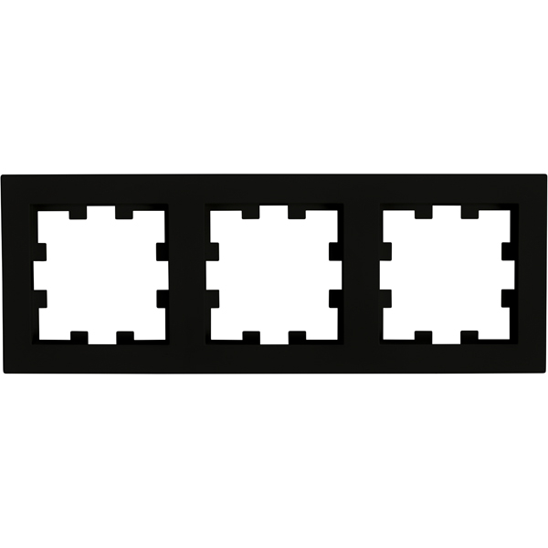 Karre Plus 55 Rahmen 3-fach schwarz Panasonic