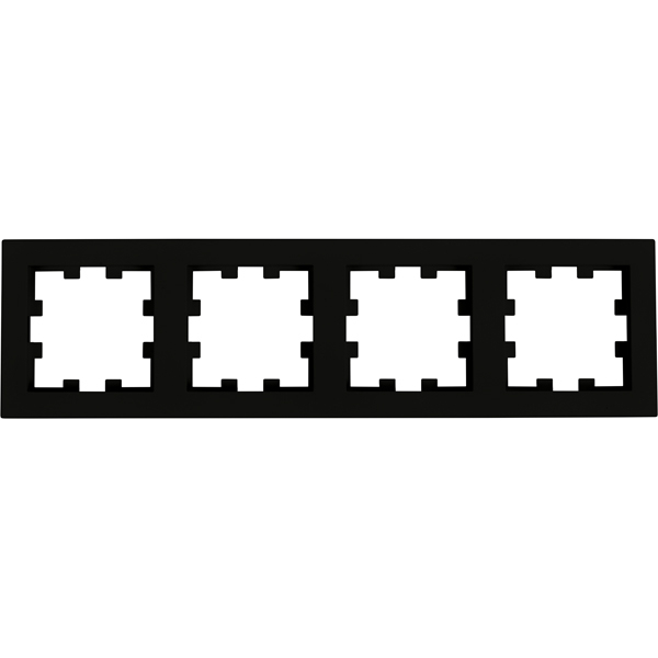 Karre Plus 55 Rahmen 4-fach schwarz Panasonic