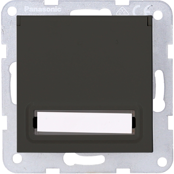 Karre Plus 55 Steckdose mit Klappdeckel KS beschriftbar anthrazit Panasonic